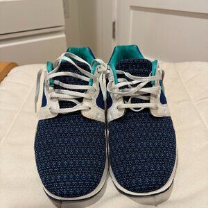 Nike Shoes - 2012 Air Flow Storm Blue - Sz 9.5 Mens - Max Green White Aqua